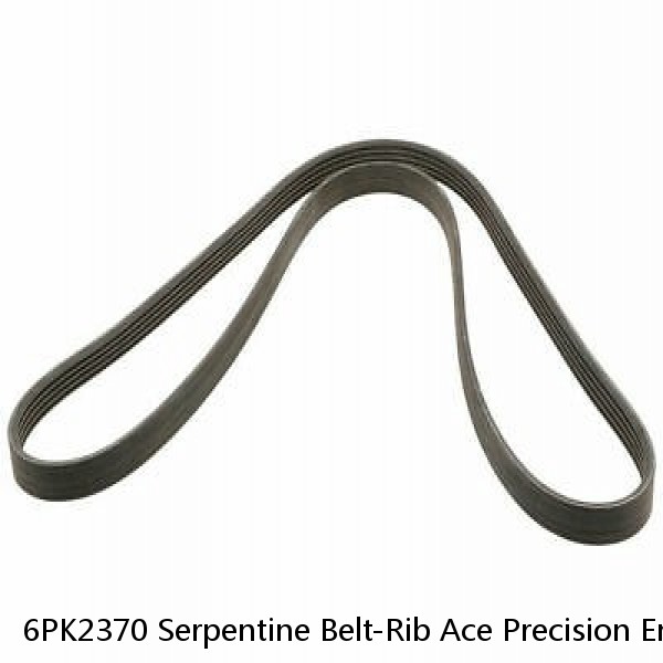 6PK2370 Serpentine Belt-Rib Ace Precision Engineered V-Ribbed Belt (Fits: Volkswagen) #1 image