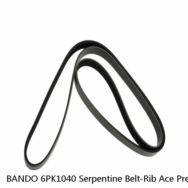 BANDO 6PK1040 Serpentine Belt-Rib Ace Precision Engineered V-Ribbed Belt  (Fits: Volkswagen) #1 image